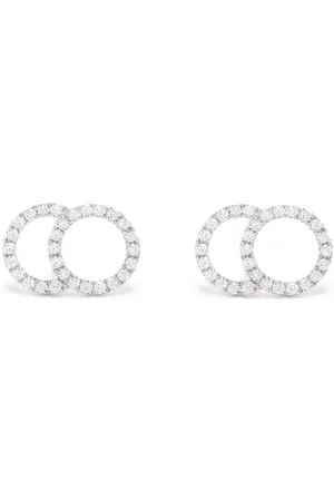 COURBET 18kt Weißgoldohrringe mit synthetischen Diamanten