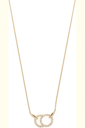 COURBET Recycelte 18kt Gelbgoldhalskette mit synthetischen Diamanten