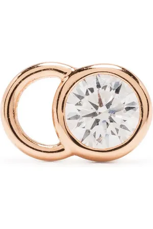 COURBET 18kt Rotgoldohrstecker mit synthetischem Diamanten