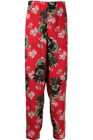 UNDERCOVER Hose mit Palmen-Print