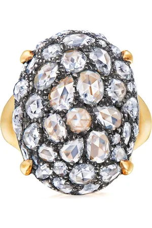 Fred Leighton 18kt Gelbgold-Cocktailring mit Diamanten