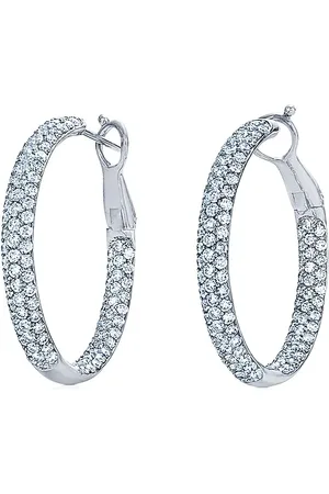 Kwiat 18kt Weißgoldcreolen mit Diamanten