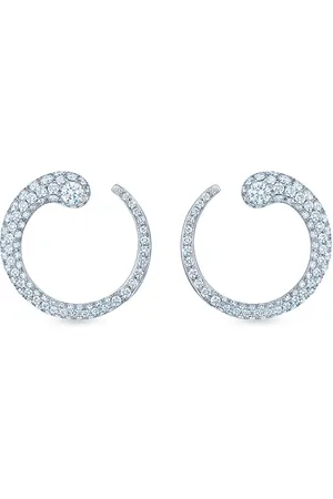 Kwiat 18kt Weißgoldcreolen mit Diamanten