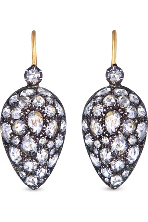 Fred Leighton 18kt Gelbgoldcreolen mit Diamanten