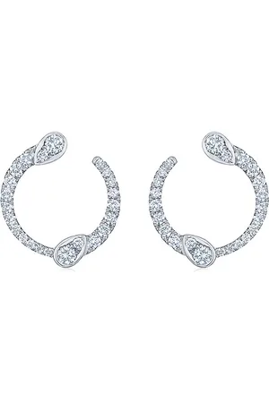 Kwiat 18kt Weißgoldcreolen mit Diamanten