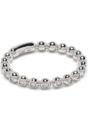 Pragnell 18kt Weißgoldring mit Diamanten