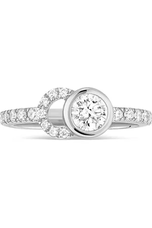 COURBET 18kt Weißgoldring mit synthetischen Diamanten