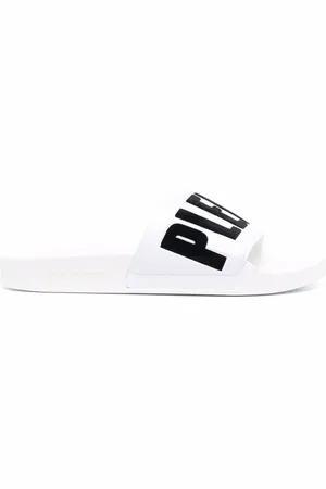 Philipp Plein Pantoletten mit Logo-Print