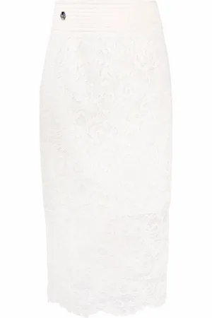 Philipp Plein Midirock aus Spitze