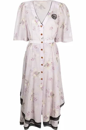 ULYANA SERGEENKO Maxikleid mit Blumen-Print