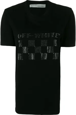 OFF-WHITE T-Shirt mit Logo-Verzierung