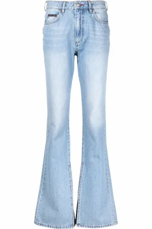 Philipp Plein Schlagjeans mit hohem Bund