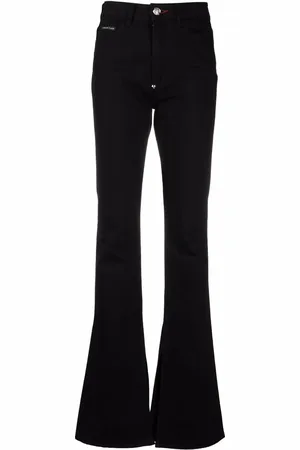 Philipp Plein Schlagjeans mit hohem Bund