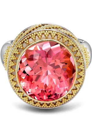 Pragnell 1980s 22kt Gelbgoldring mit Turmalin
