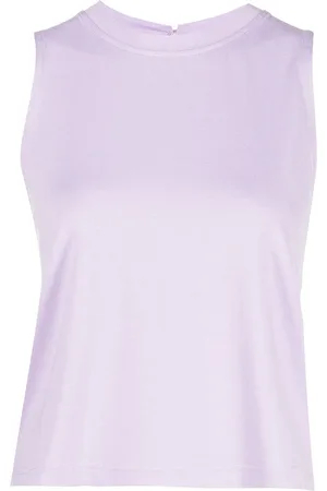 Marchesa Notte Cropped-Top mit rundem Ausschnitt