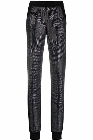 Philipp Plein Schmale Jogginghose mit Kristallen