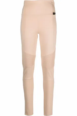 Philipp Plein Biker-Leggings mit gerippten Einsätzen