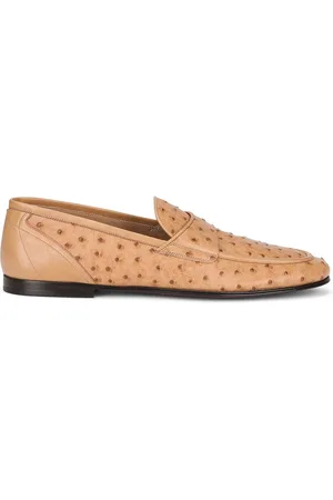 Dolce & Gabbana Strukturierte Slipper aus Leder