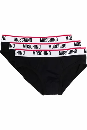 Moschino 3er-Set Slips mit Logo-Bund