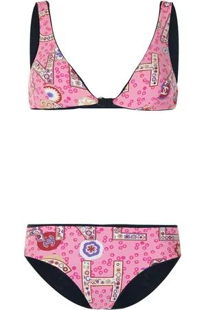 CHANEL Bikini mit Logo-Print