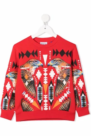 MARCELO BURLON Sweatshirt mit Falken-Motiv