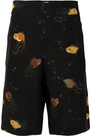 Lanvin Klassische Shorts mit Fische-Print