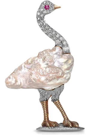 Pragnell 18kt Gelbgoldbrosche