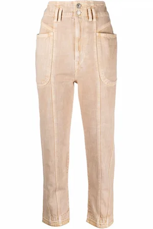 Marant Etoile Cropped-Jeans mit hohem Bund