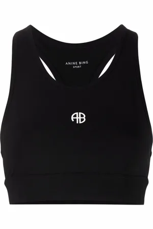 ANINE BING Sport-BH mit Logo-Print