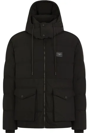 Dolce & Gabbana Kapuzenjacke mit Logo-Schild