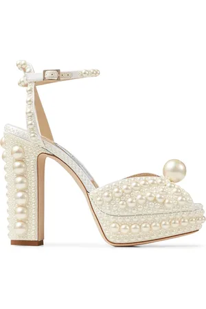 Jimmy Choo Sacaria Sandalen mit Perlenverzierung 120mm