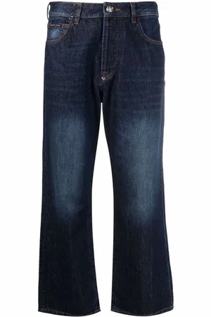 Philipp Plein Iconic Plein Wide-Leg-Jeans