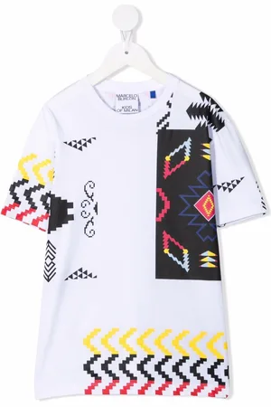 MARCELO BURLON T-Shirt im Patchwork-Look