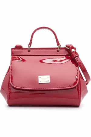 Dolce & Gabbana Mini Sicily Handtasche aus Lackleder
