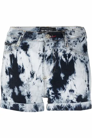 Philipp Plein Jeansshorts mit Bleached-Effekt