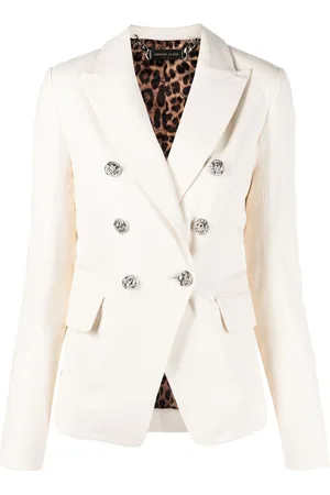 Philipp Plein Doppelreihiger Lederblazer