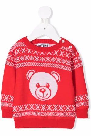 Moschino Strickpullover mit Logo-Stickerei