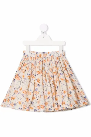 BONPOINT Ausgestellter Rock mit Blumen-Print