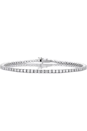 De Beers 18kt DB Classic Eternity Line Weißgoldarmband mit Diamant