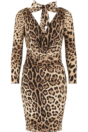 Dolce & Gabbana Kleid mit Leoparden-Print