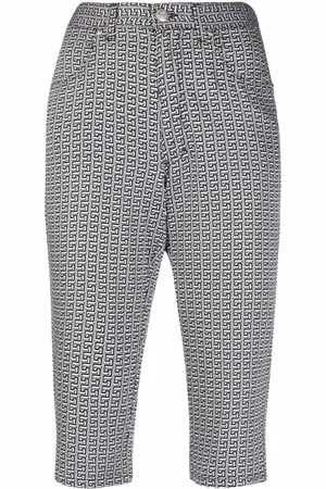VERSACE 1990s Cropped-Hose mit Print
