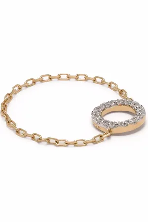 DJULA 18kt Gelbgoldring mit Diamanten