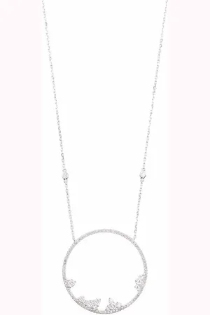 DJULA 18kt Weißgoldhalskette mit Diamanten