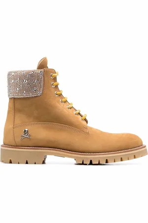 Philipp Plein Schnürstiefel aus Nubukleder