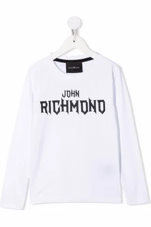 John Richmond Langarmshirt mit Logo-Print