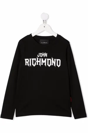 John Richmond Langarmshirt mit Logo-Print