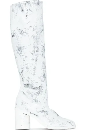 Maison Margiela Kniehohe Tabi Bianchetto Stiefel 80mm