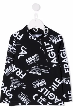 Maison Margiela Fleeceoberteil mit "Fragile"-Print
