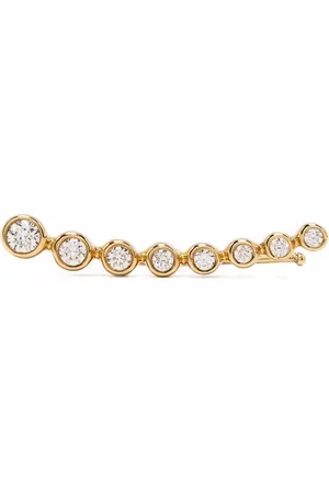 DJULA 18kt Cascade Gelbgoldohrring mit Diamanten