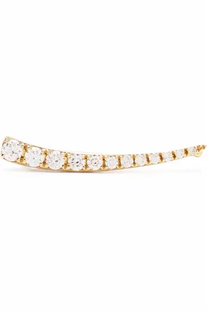 DJULA 18kt Cascade Crimped Gelbgoldohrring mit Diamanten